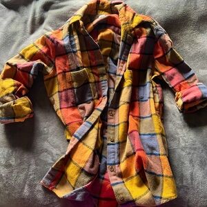 Madewell Flannel Sunday Shirt in Emmy Plaid